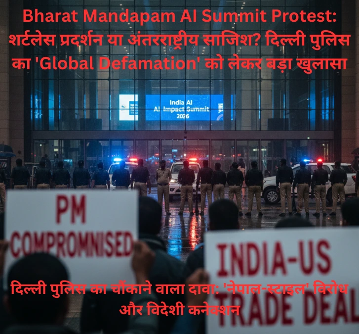 Bharat Mandapam AI Summit Protest