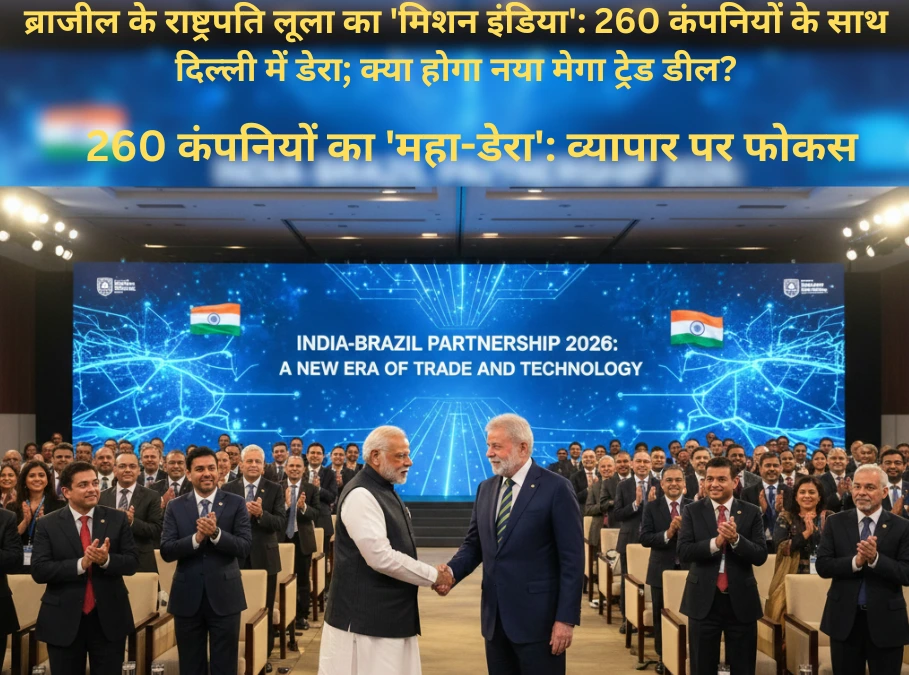 President Lula India visit 2026 trade delegation 260 companies Modi-Lula meeting Delhi AI Summit